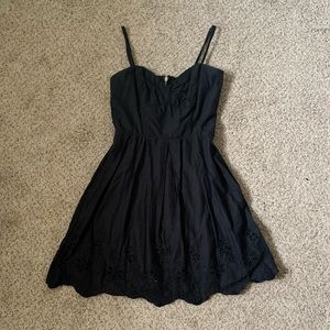 Charlotte Russe Black Skater Dress
